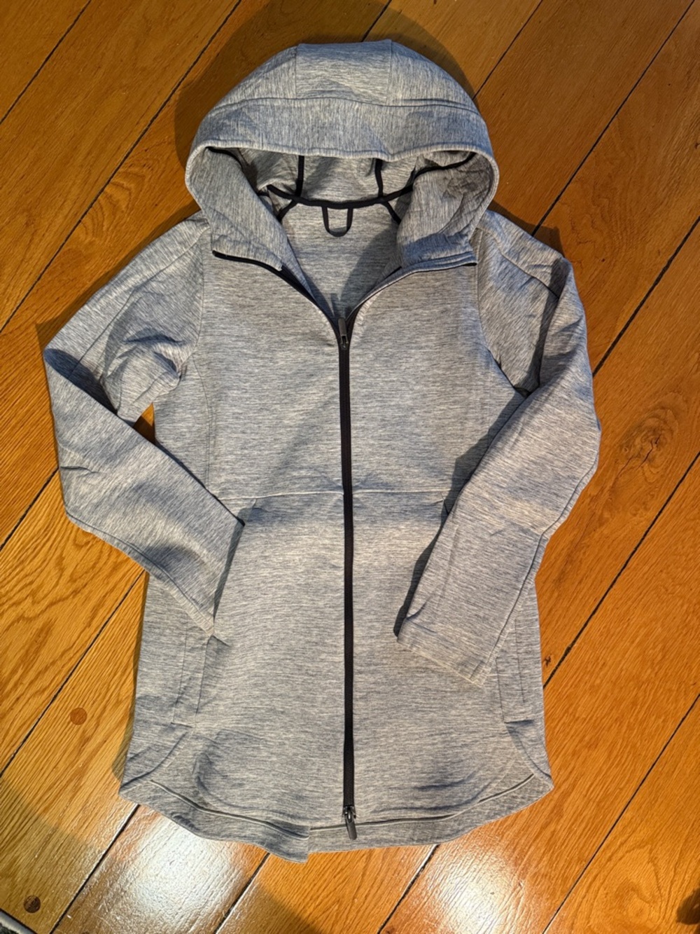 lulu lemon Heather Gray Zip-Up Hooded Jacket